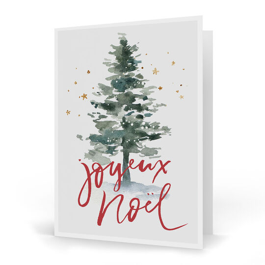 Joyeux Noel Folded Holiday Cards